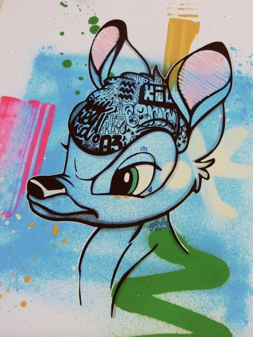Benny The kid - Nervous Bambi – schilderijen tekeningen, Anders (photo 2 of 10)