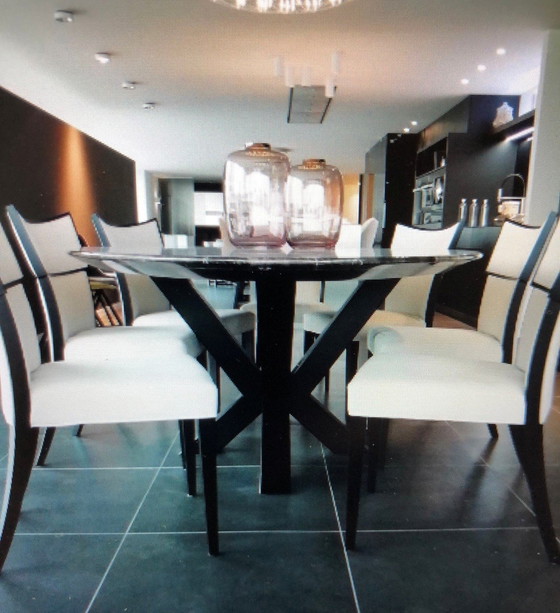 Image 1 of Modern Dining Table In Natural Marble