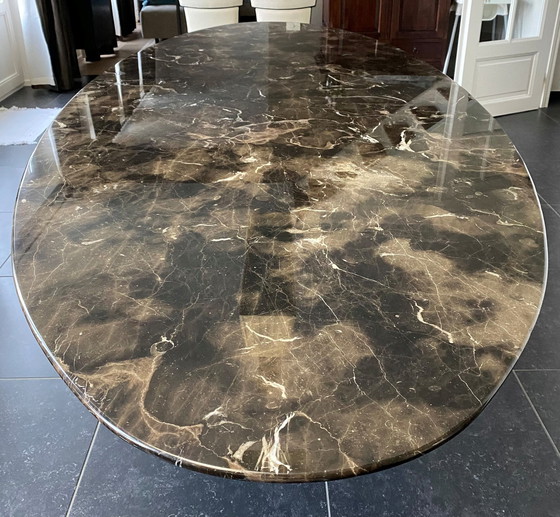 Image 1 of Modern Dining Table In Natural Marble