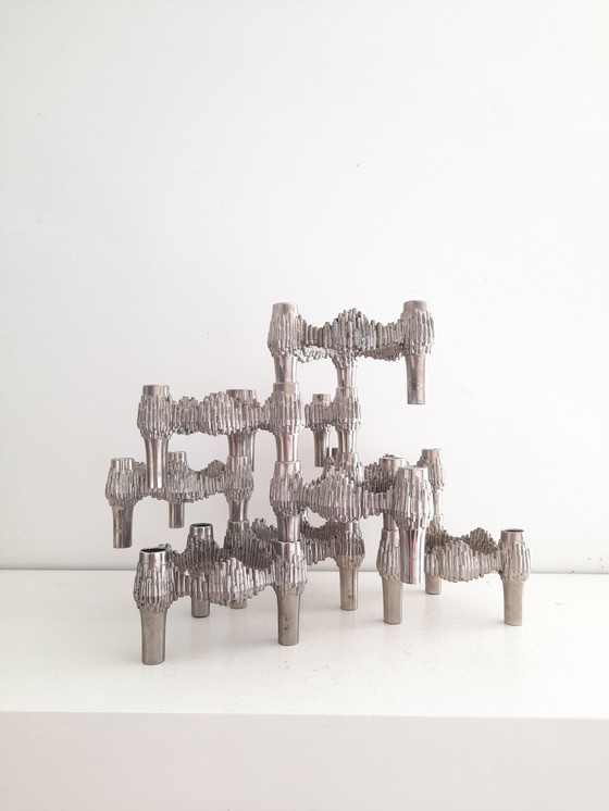 Image 1 of Set of 9 stackable candlesticks Quist model Variomaster