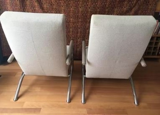 Image 1 of 2x Leolux Helical Armchairs