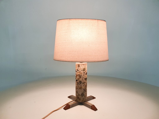 Small stone table light, France, 1960's