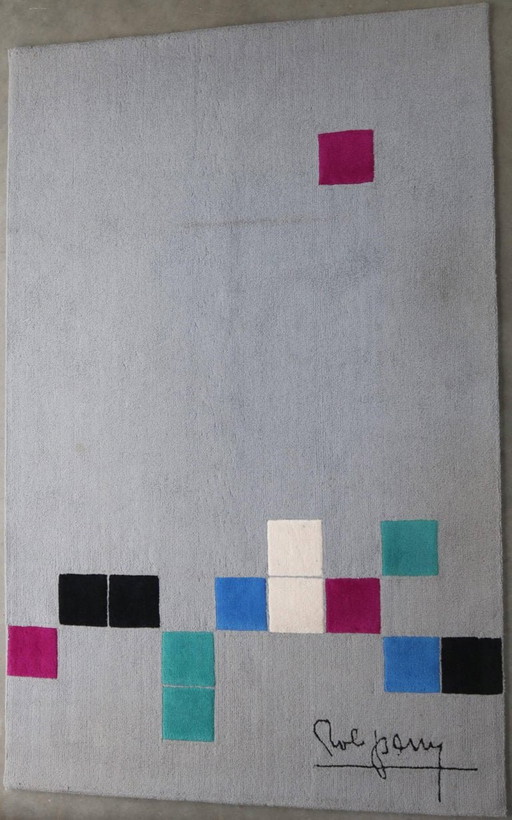 Rob Parry "Squares" Rug for Danish Carpets, Netherlands, circa 2000