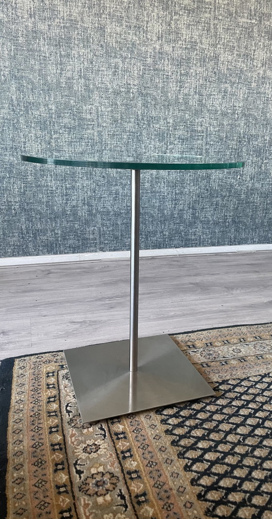 Image 1 of Glass side table