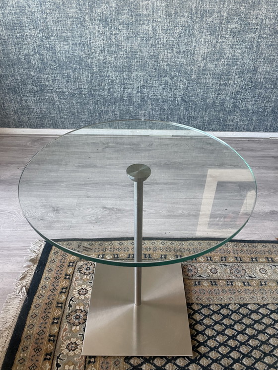 Image 1 of Glass side table