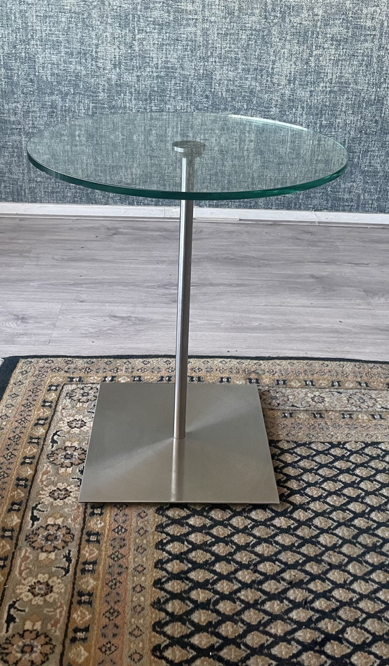 Image 1 of Glass side table