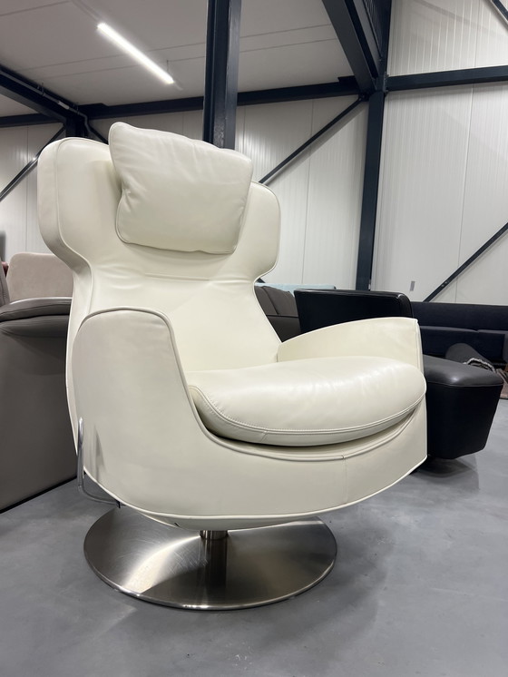 Image 1 of Fauteuil relax Leolux Ottana en cuir comme neuf