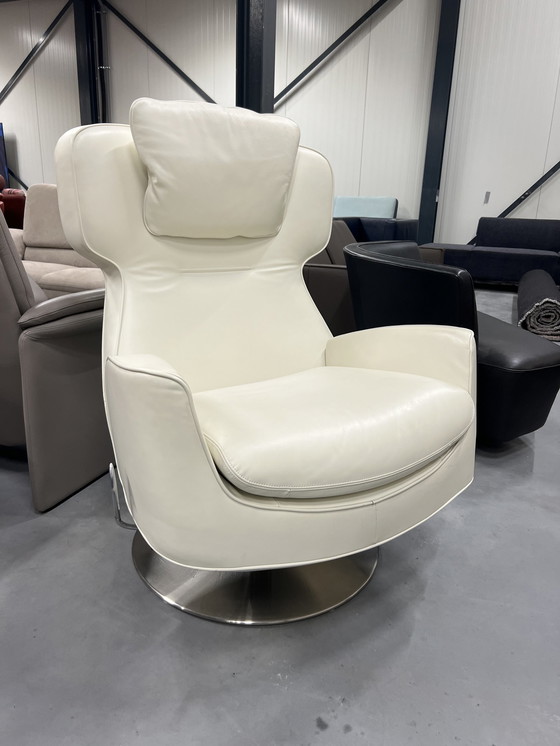 Image 1 of Fauteuil relax Leolux Ottana en cuir comme neuf