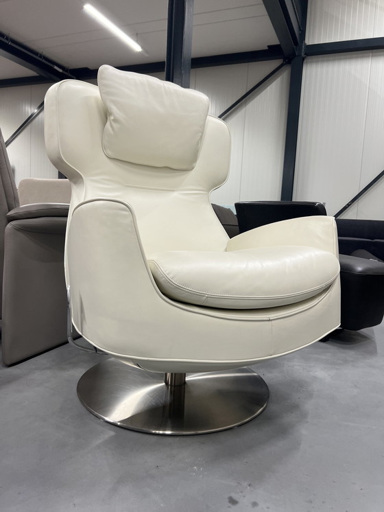 Image 1 of Fauteuil relax Leolux Ottana en cuir comme neuf