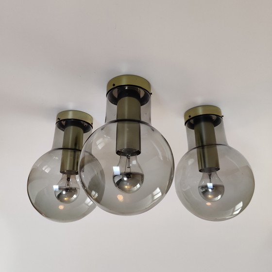 Image 1 of 3x Raak globe ceiling lamp