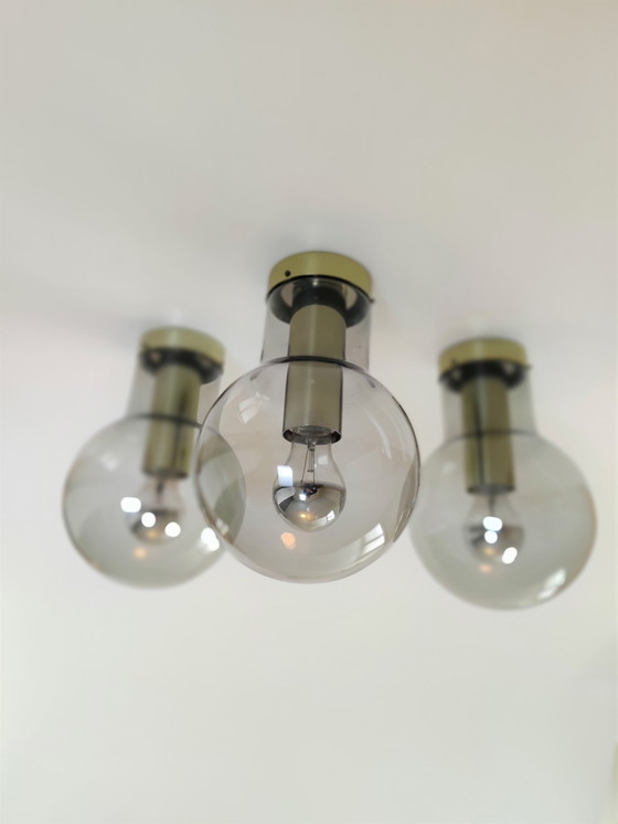 Image 1 of 3x Raak globe ceiling lamp