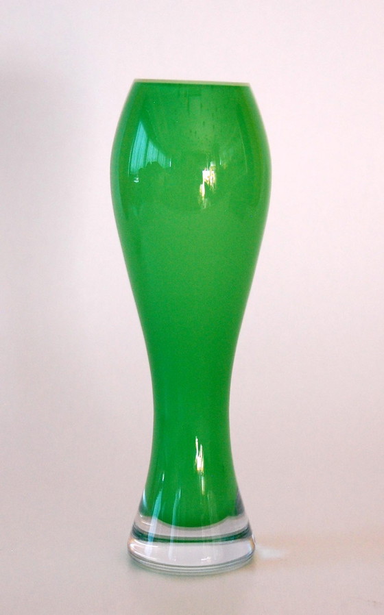 Image 1 of Svoboda | A set of two lime green vases | Small and Large