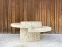 Vintage Coffee table mactanstone, round