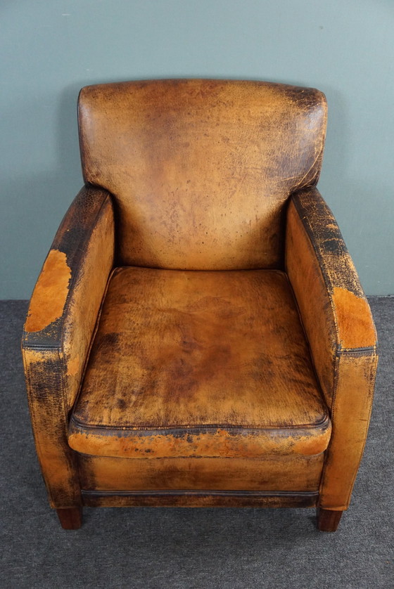 Image 1 of Sheep leather armchair/armchair