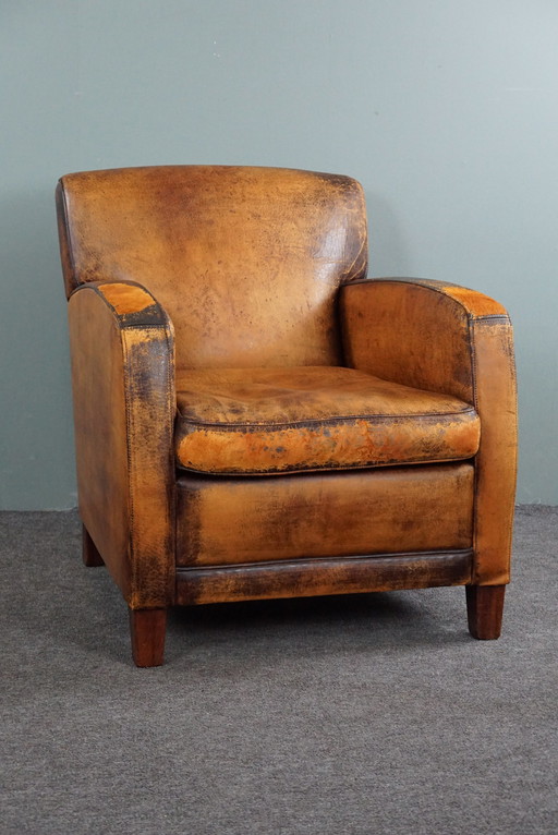 Sheep leather armchair/armchair