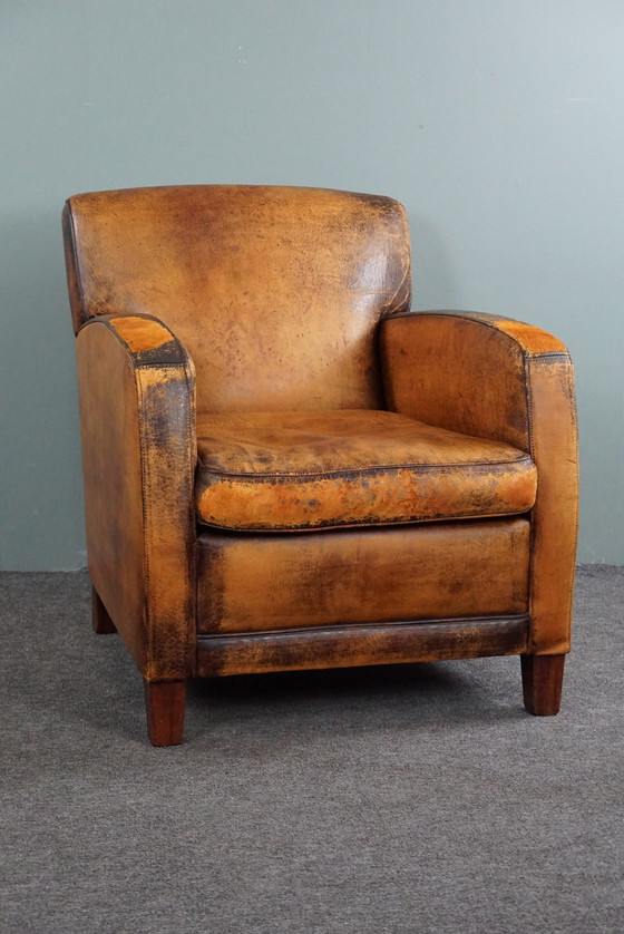 Image 1 of Sheep leather armchair/armchair