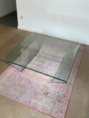 Table en verre vintage