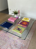 Table en verre vintage