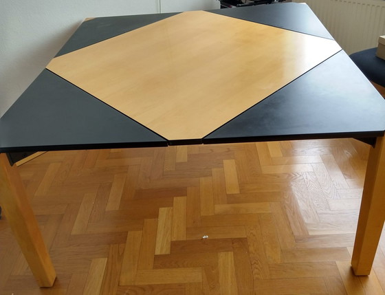 Image 1 of Modern extendable/collapsible design dining table