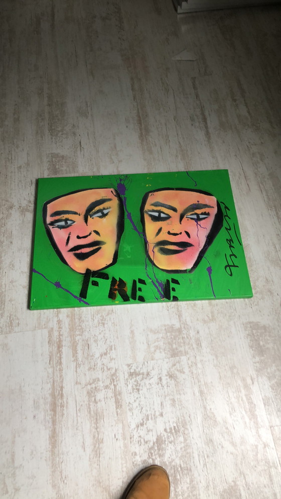 Fabian - Free – Peintures et dessins, Canvas, Modern (photo 3 of 5)