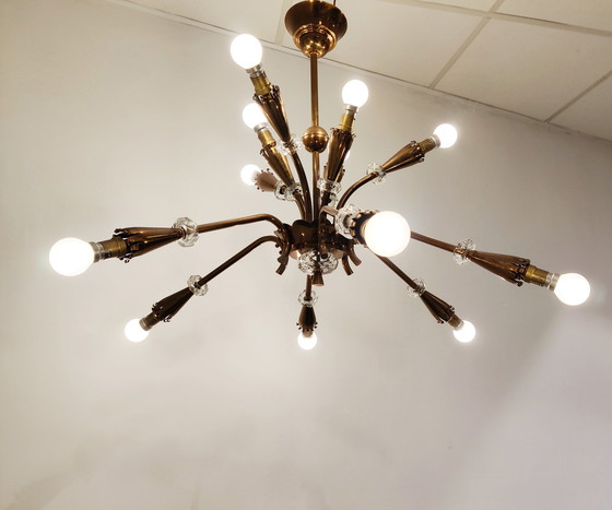 Image 1 of Mid century copper chandelier, 1950s