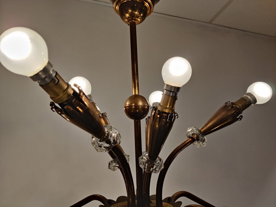 Image 1 of Mid century copper chandelier, 1950s