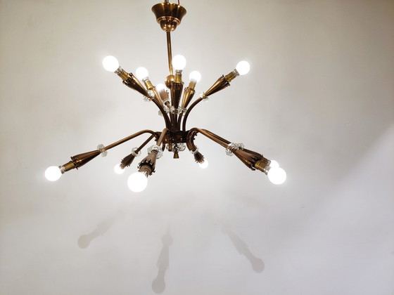 Image 1 of Mid century copper chandelier, 1950s