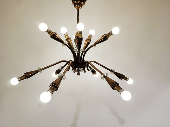 Image 1 of Mid century copper chandelier, 1950s