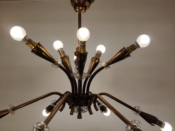 Image 1 of Mid century copper chandelier, 1950s