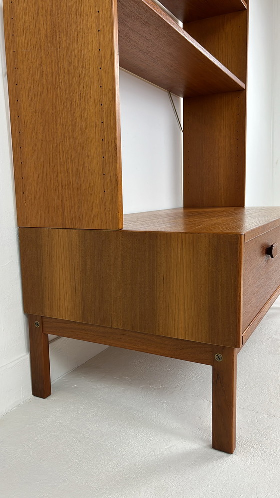 Image 1 of Ulferts Tibro Sweden teak veneer bookcase