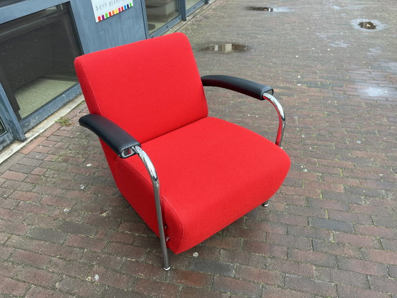 Image 1 of Leolux Scylla Armchair red fabric