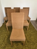 6x Lloyd Loom Basic dining room chairs