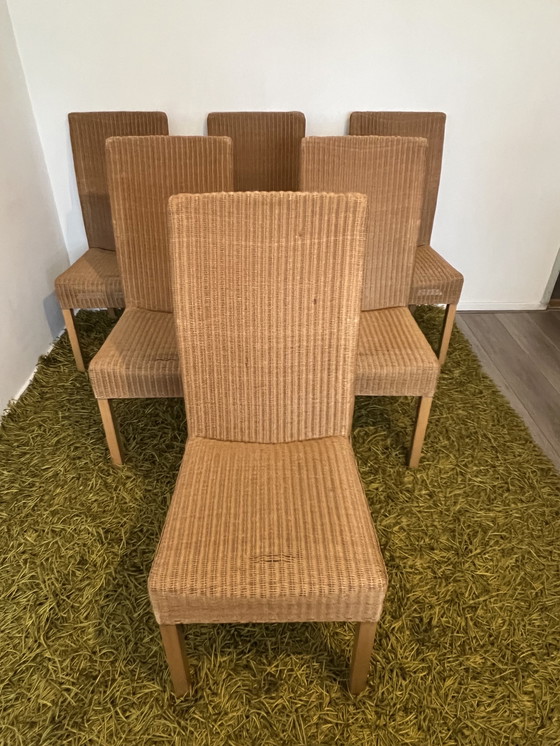 Image 1 of 6x Lloyd Loom Basic dining room chairs