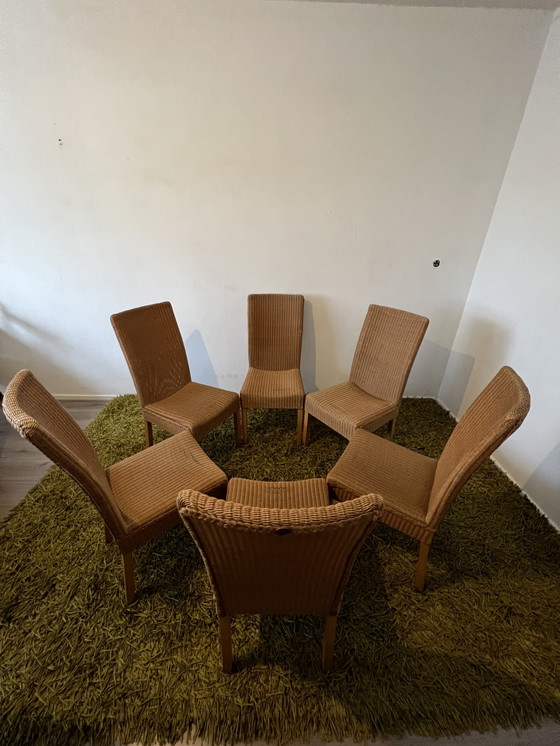 Image 1 of 6x Lloyd Loom Basic dining room chairs