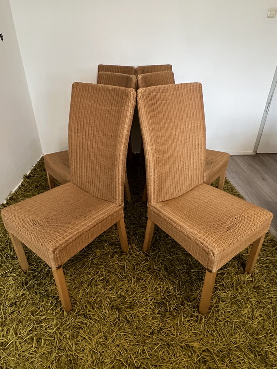 Image 1 of 6x Lloyd Loom Basic dining room chairs