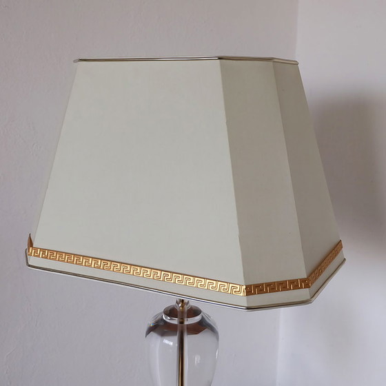 Image 1 of Lucite acrylic glass Hollywood Regency table lamp.