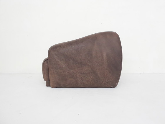 Image 1 of Buffalo leather brown armchair