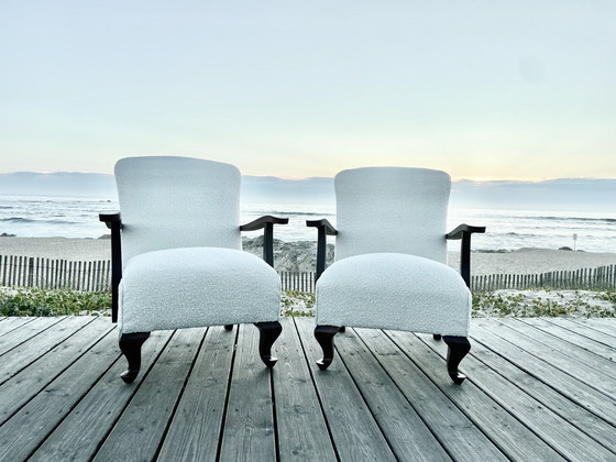 Image 1 of Pair De Fauteuils Bouclettes 1950