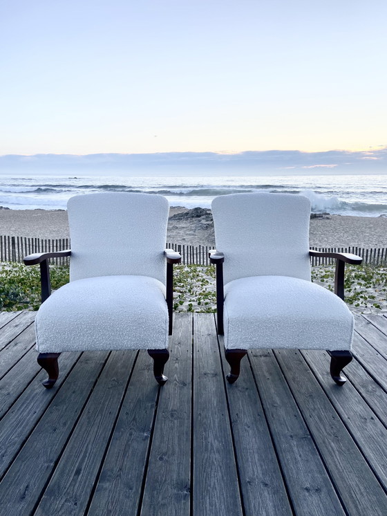 Image 1 of Pair De Fauteuils Bouclettes 1950