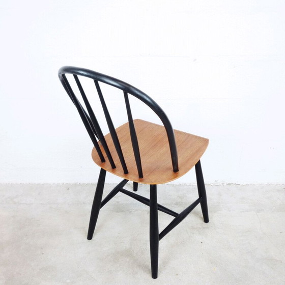 Image 1 of Vintage Pinnstol chair by Nesto and Nässjö in teak and birch 1960
