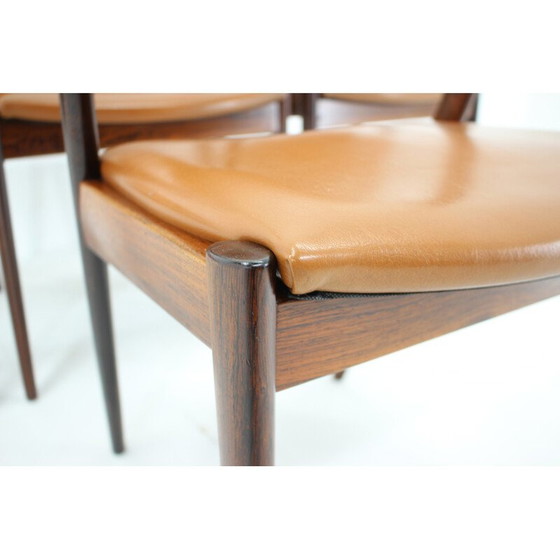 Image 1 of Set of 4 vintage model 42 dining chairs in rosewood by Kai Kristiansen, 1960s