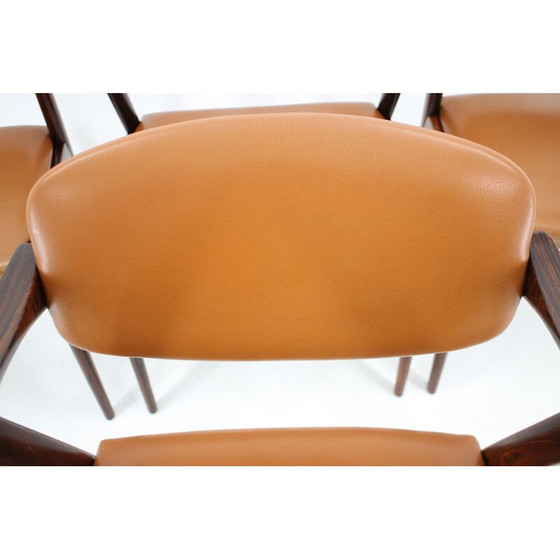Image 1 of Set of 4 vintage model 42 dining chairs in rosewood by Kai Kristiansen, 1960s