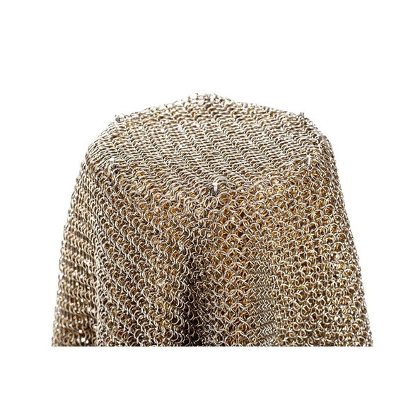Image 1 of Vintage scultura floor lamp Ecate Toni Cordero Artemide bronze and chain mail 1990