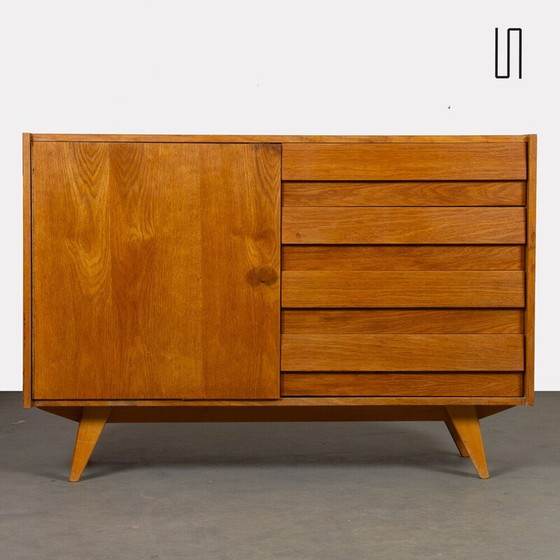 Image 1 of Vintage chest of drawers model U-458 in oak by Jiri Jiroutek for Interier Praha, Czechoslovakia 1960