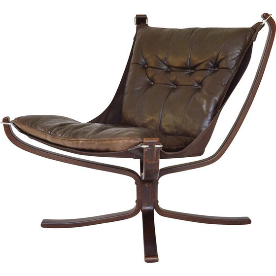 Image 1 of Vintage Falcon armchair in plywood by Sigurd Ressell for Vatne Møbler, Norway 1970