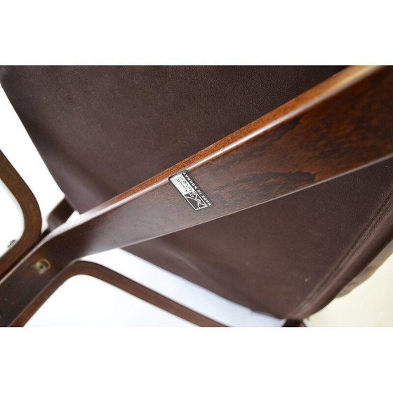 Image 1 of Vintage Falcon armchair in plywood by Sigurd Ressell for Vatne Møbler, Norway 1970