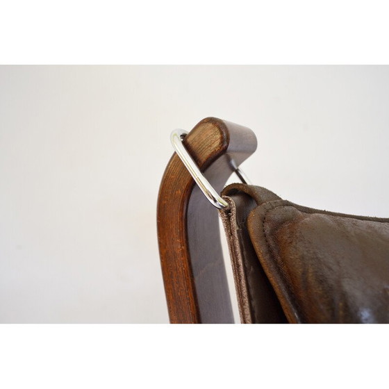 Image 1 of Vintage Falcon armchair in plywood by Sigurd Ressell for Vatne Møbler, Norway 1970