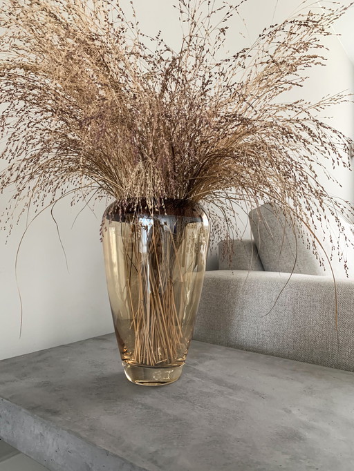 Grand vase ambre