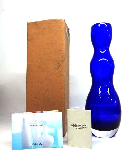 Image 1 of Jarrón hecho a mano • Vidrio sumergido • Murano • 2000