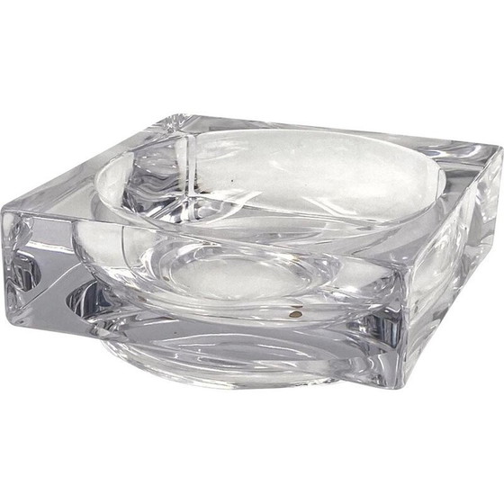 Image 1 of Vintage molded crystal ashtray, France 1970
